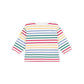 Petit Bateau - Bluse - Multi m. hvid kant