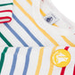 Petit Bateau - Bluse - Multi m. hvid kant