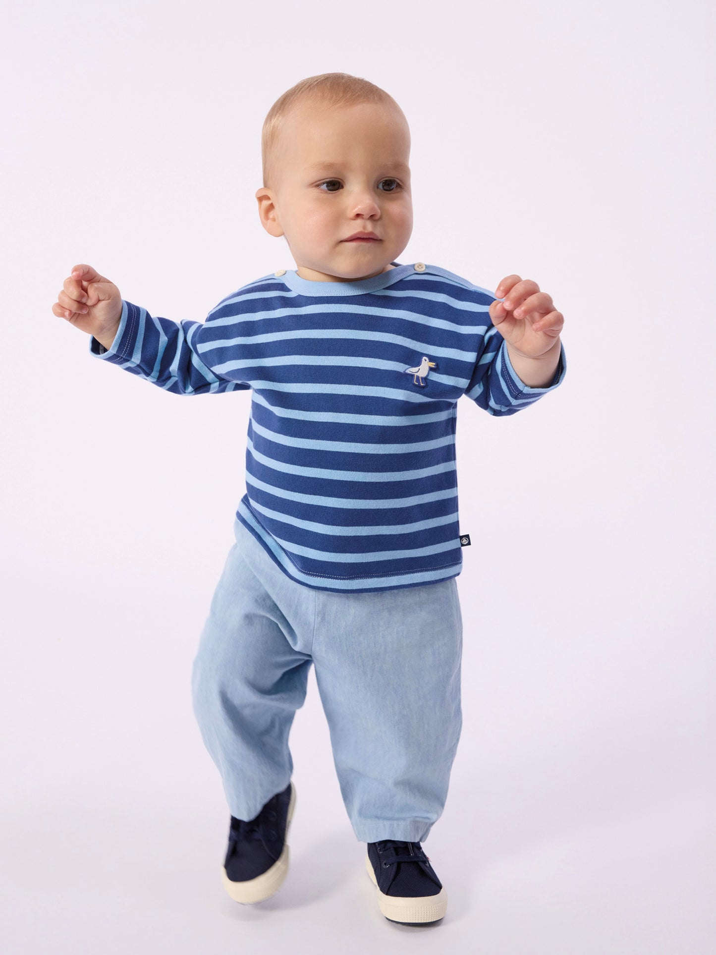 Petit Bateau - Blouse - White/red stripe