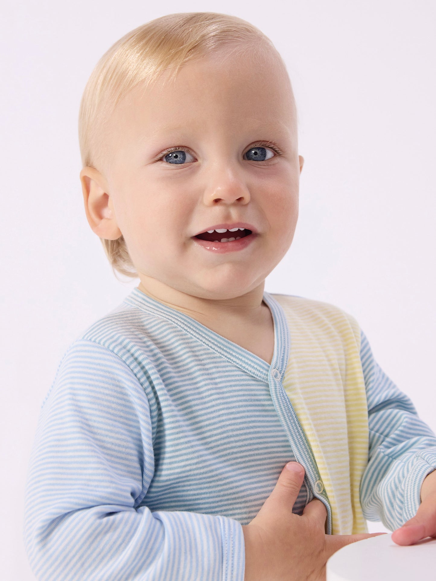 Petit Bateau - Sleepsuit - Blue/white stripes