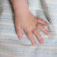 Poppel - Baby dynebetræk - Blue Jacquard