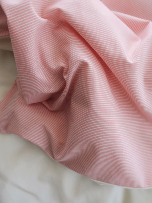 Poppel - Baby dynebetræk - Tinystripe Pink