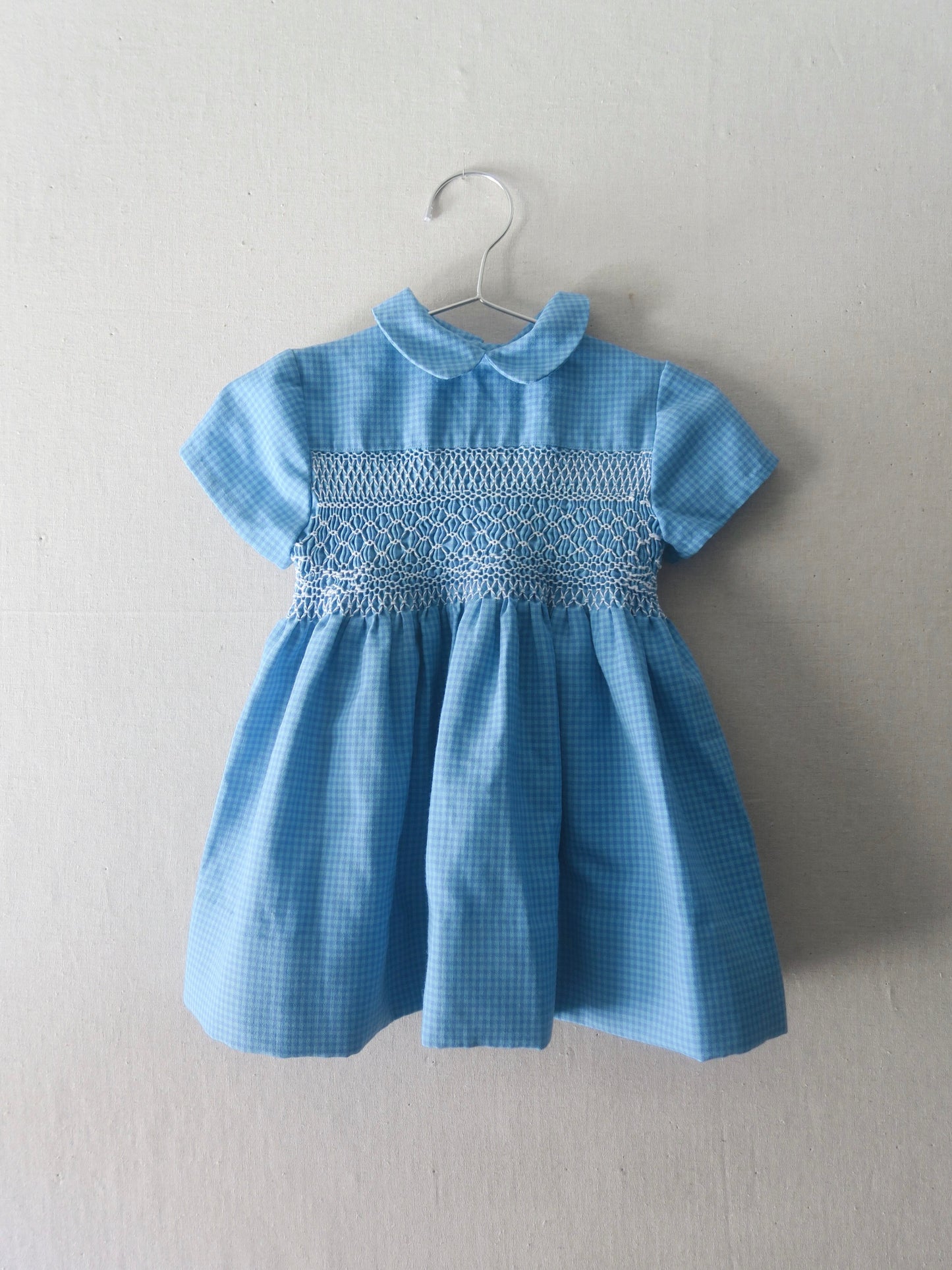 Poppel Pre-loved - Ternet kjole m. smock - str. 1-2 år