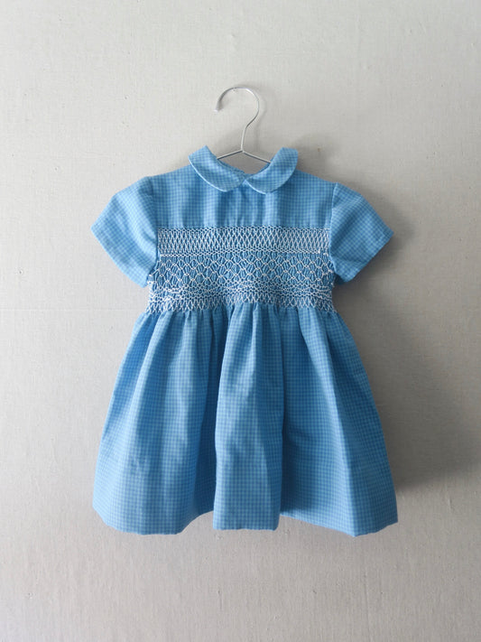 Poppel Pre-loved - Ternet kjole m. smock - str. 1-2 år