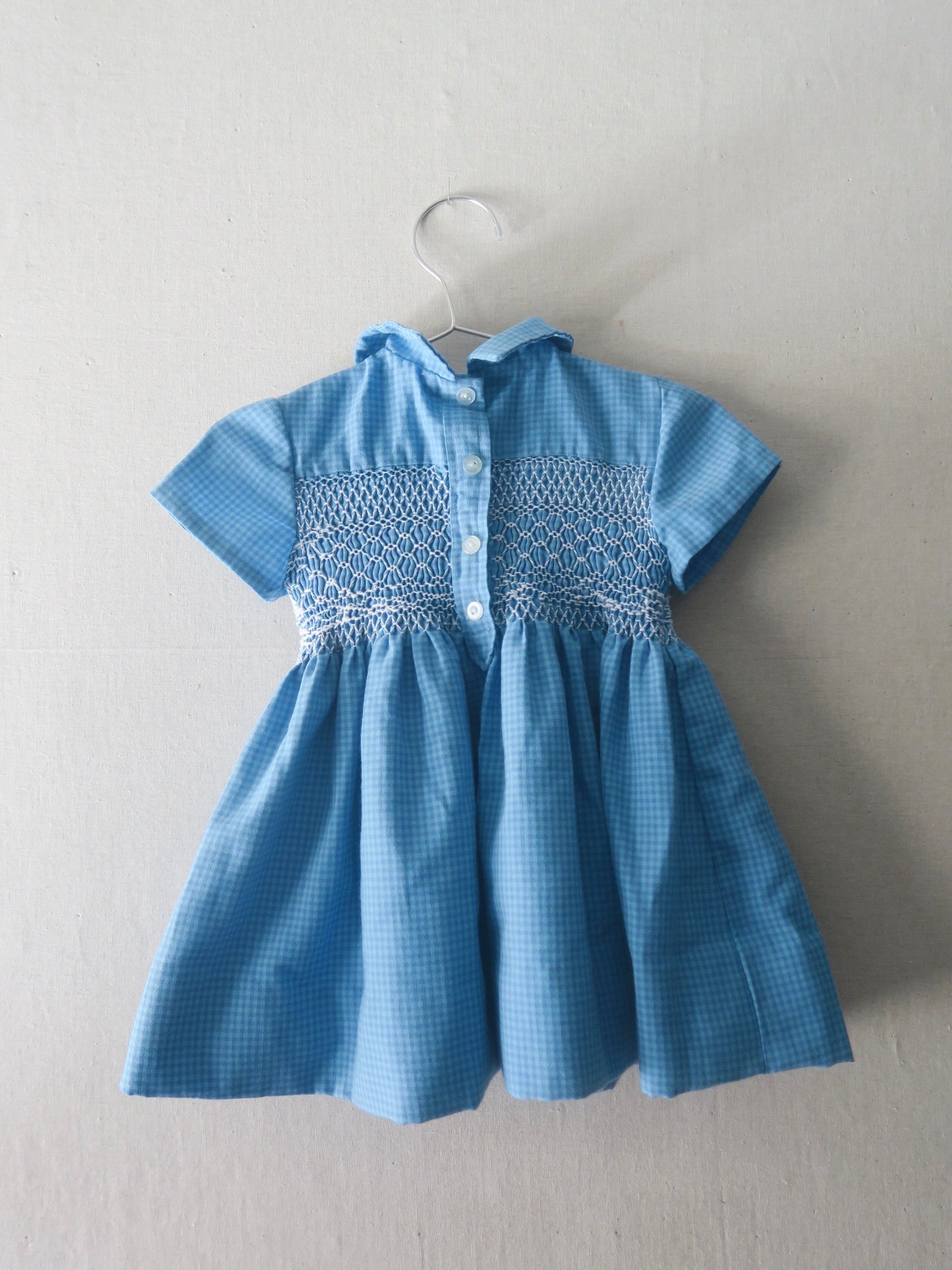 Poppel Pre-loved - Ternet kjole m. smock - str. 1-2 år