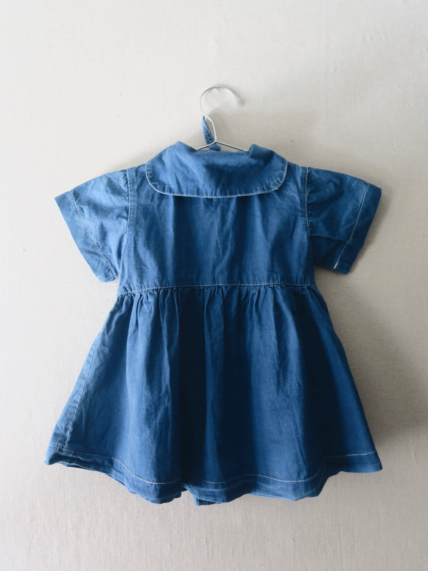 Poppel Pre-loved - Denimkjole m. krave - str. 86