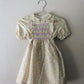 Poppel Pre-loved - Blomstret kjole m. smock - str. 3 år