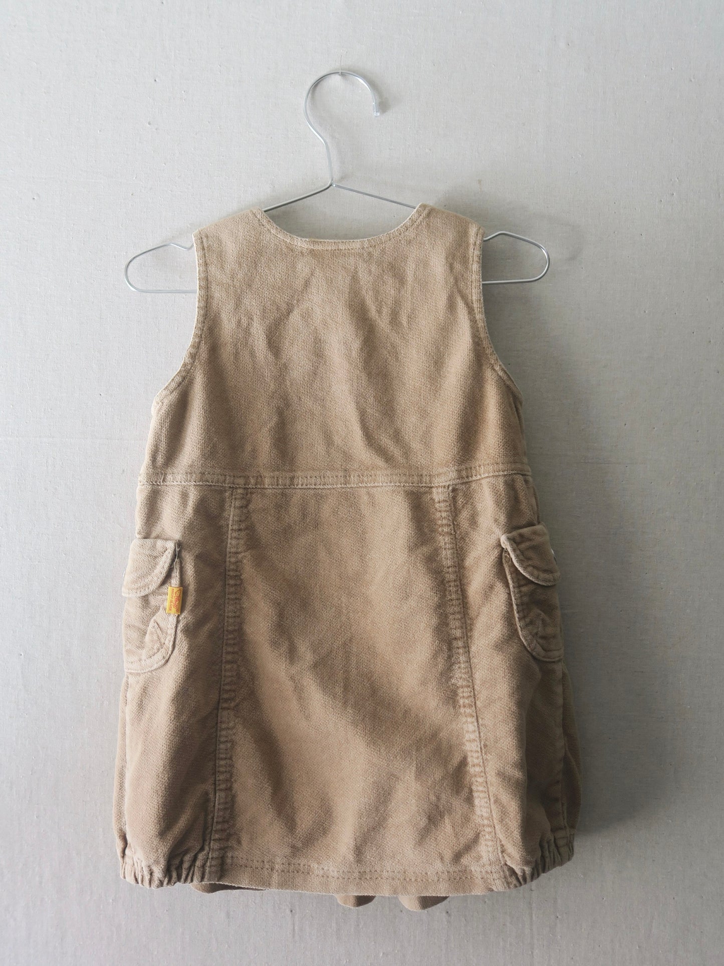 Poppel Pre-loved - Spencerkjole i velour - str. 86