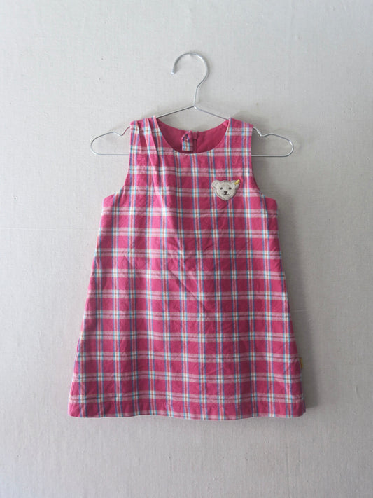 Poppel Pre-loved - Kjole i pink tern - str. 86