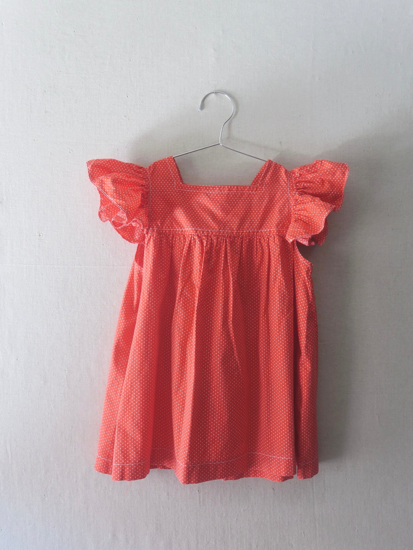 Poppel Pre-loved - Prikket kjole - str. 1-2 år