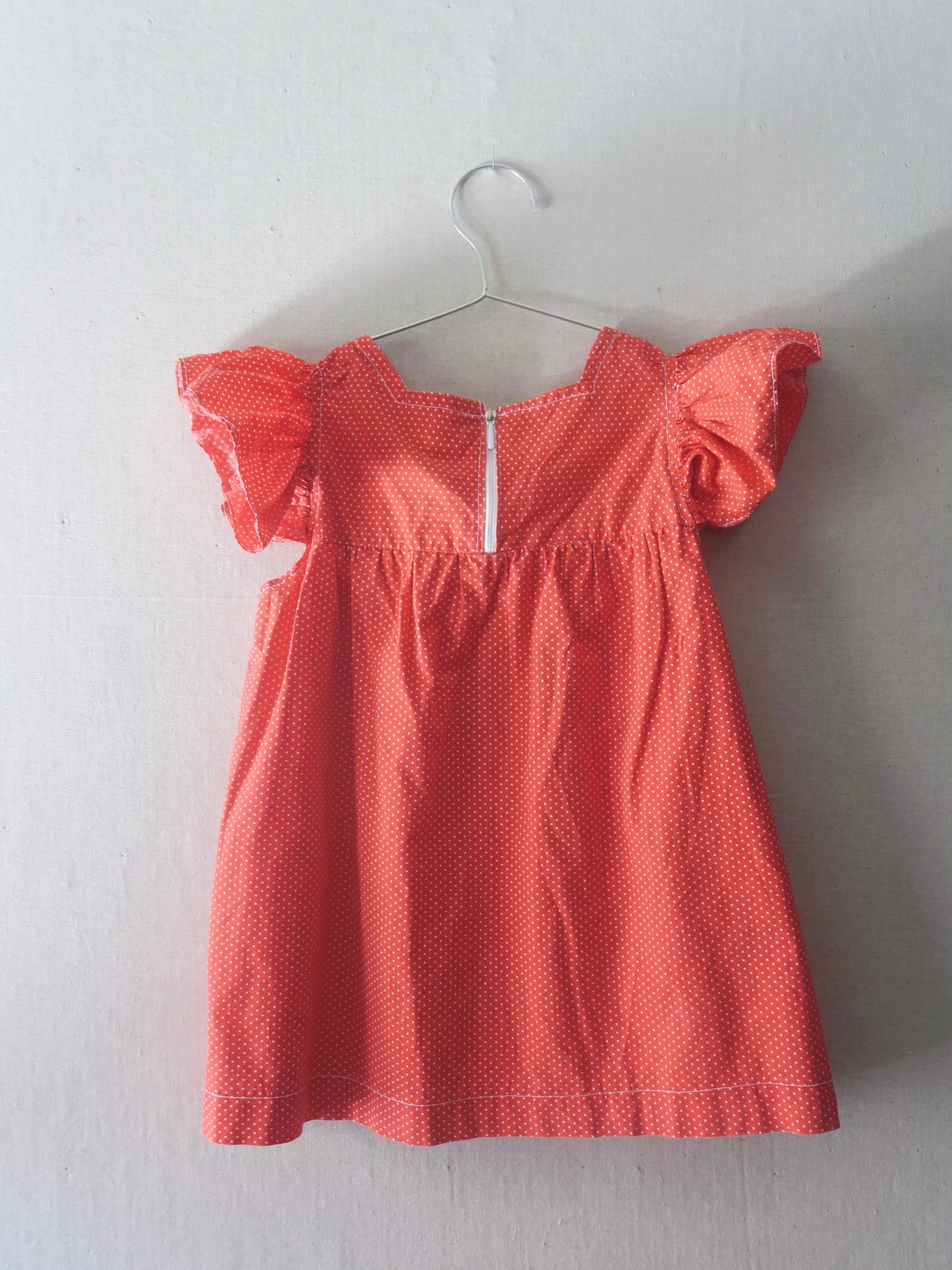 Poppel Pre-loved - Prikket kjole - str. 1-2 år