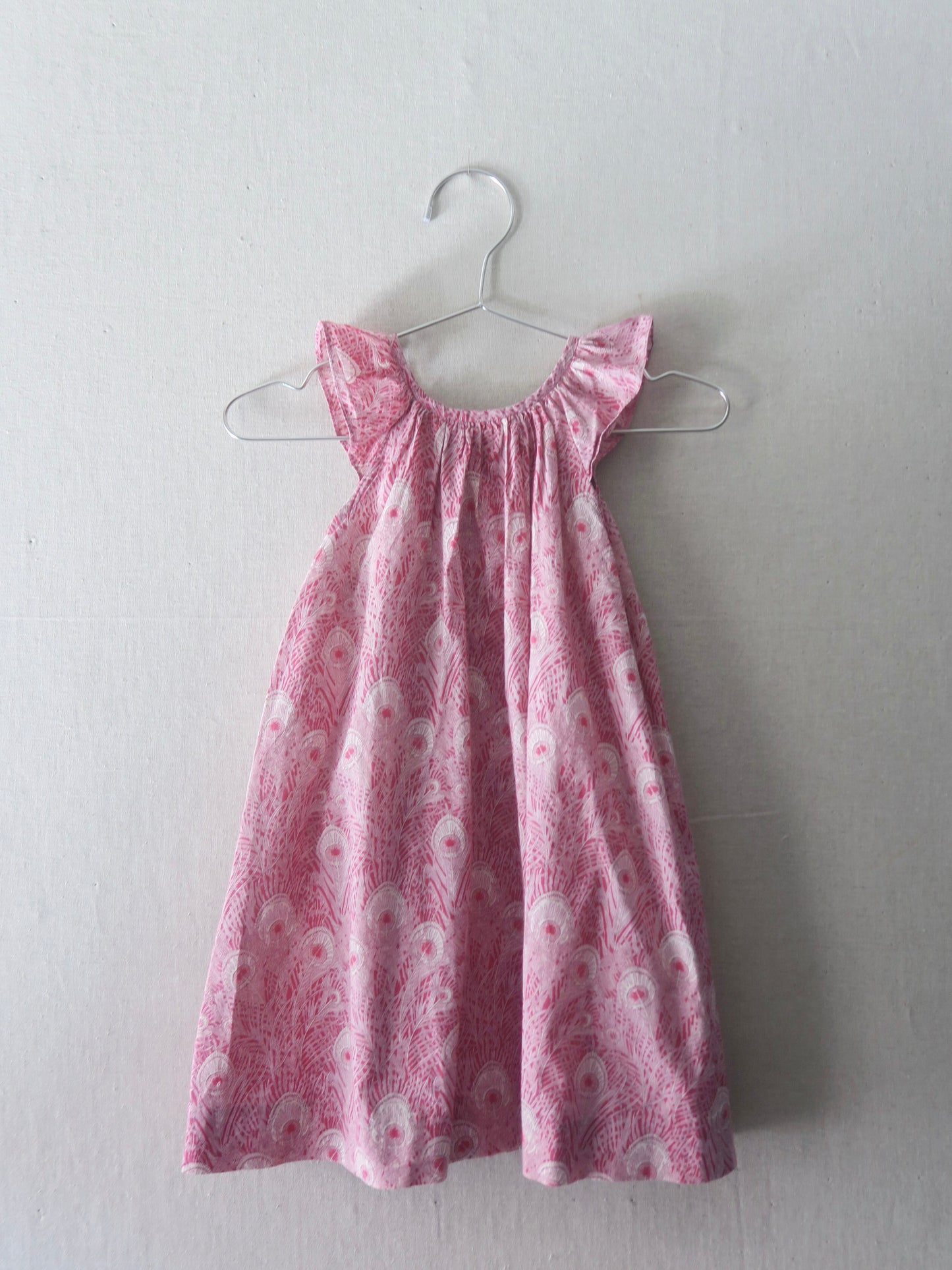 Poppel Pre-loved - Kjole i pink print - str. 1-1,5 år