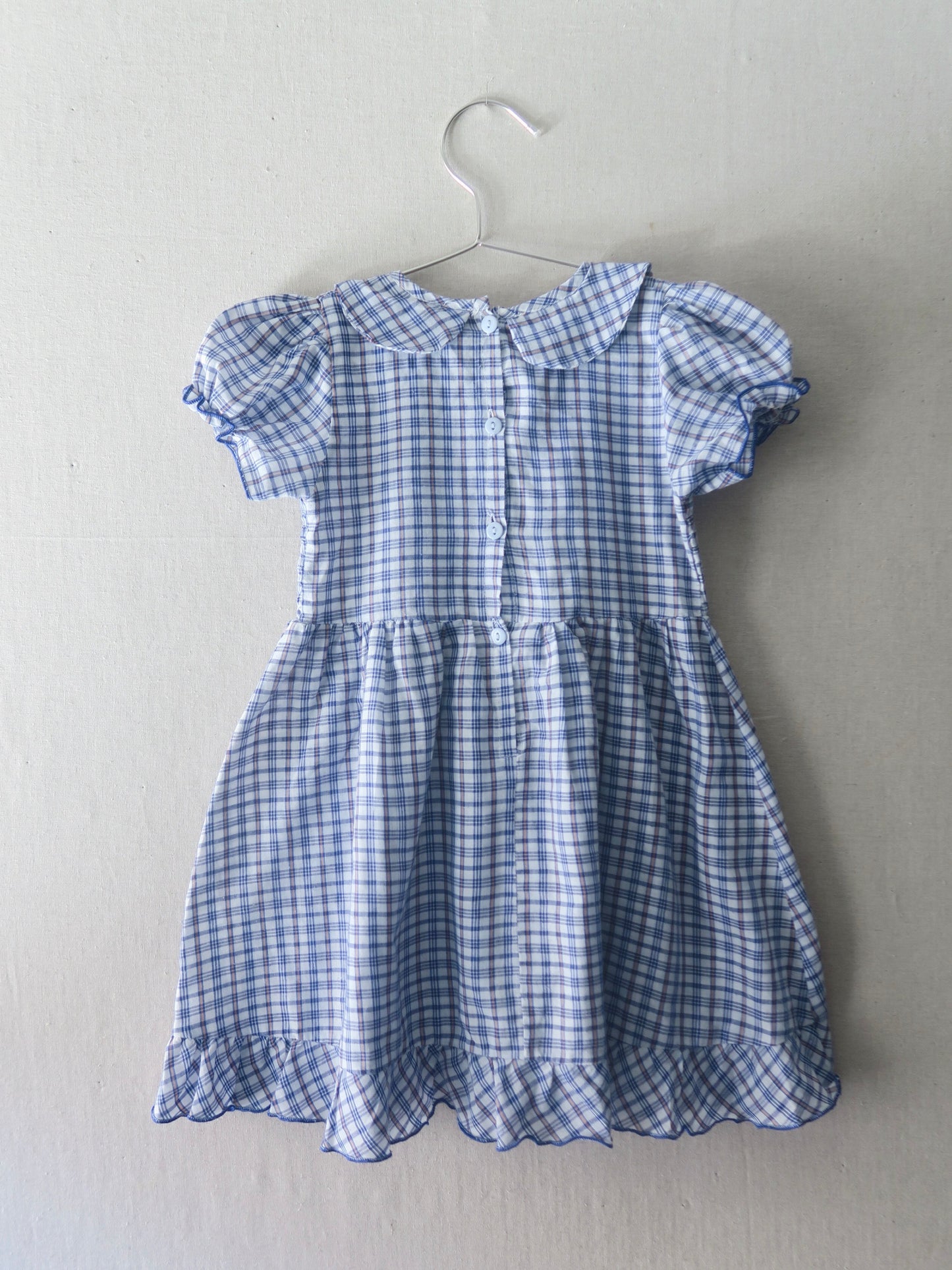 Poppel Pre-loved - Ternet kjole m. blomst - str. 104