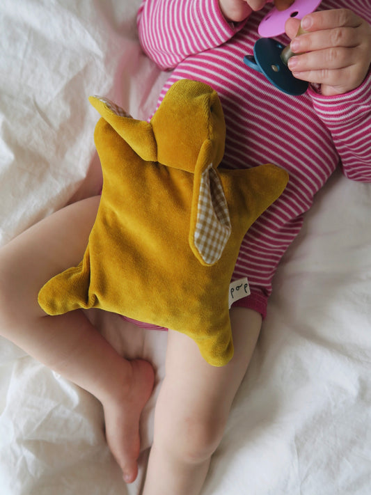 Poppel - Sensory teddy - Yellow