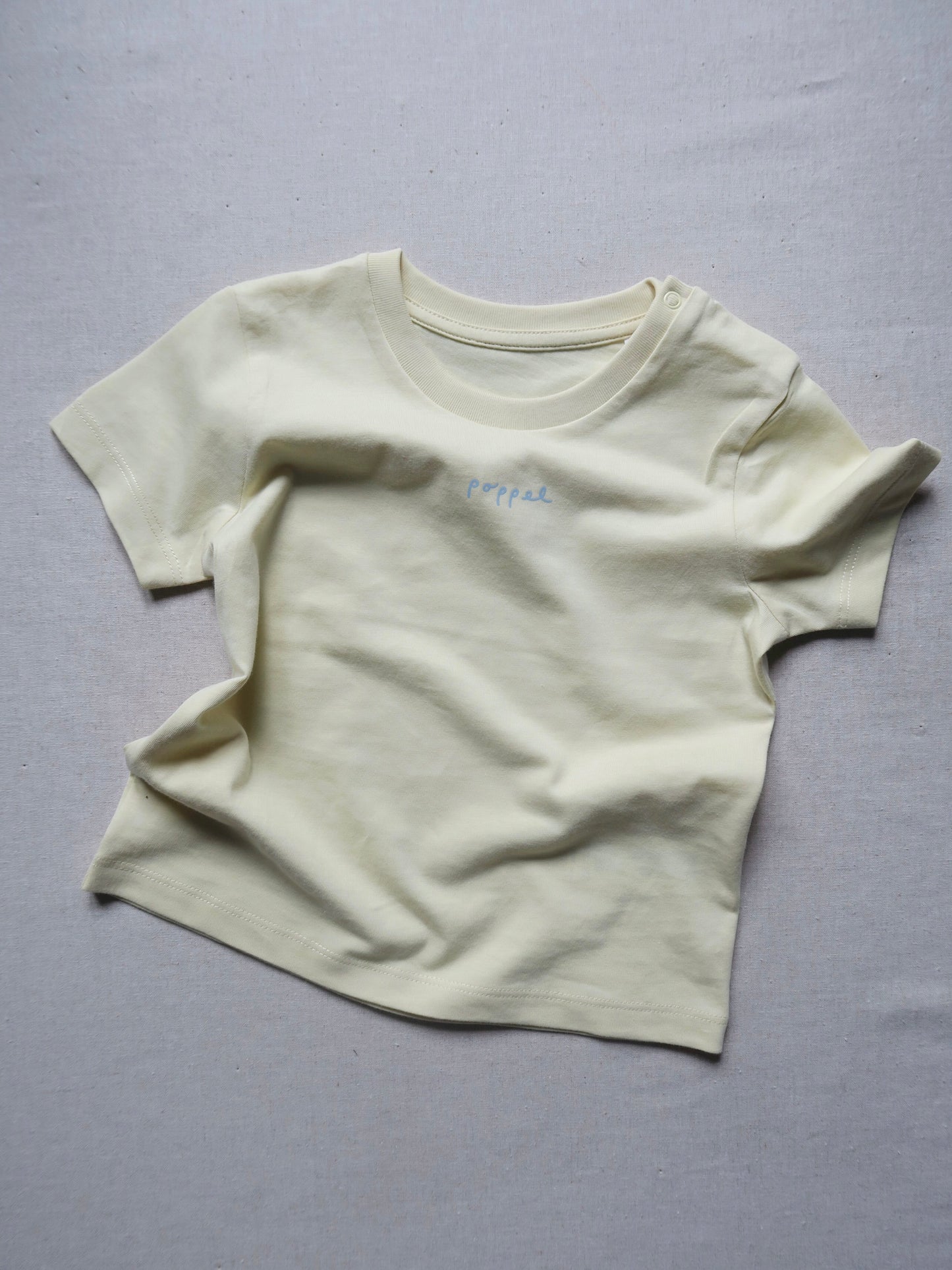 Poppel - T-shirt - Blomsterbarn - Gul