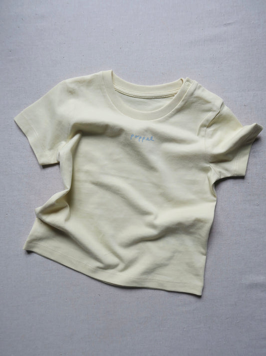 Poppel - T-shirt - Blomsterbarn - Gul
