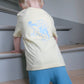 Poppel - T-shirt - Blomsterbarn - Gul