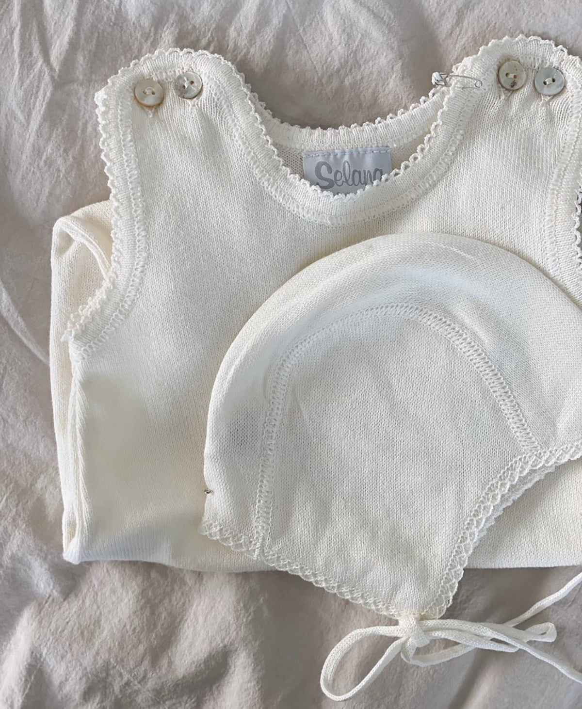 Selana - Fine Knit Cotton Helmet - Natur