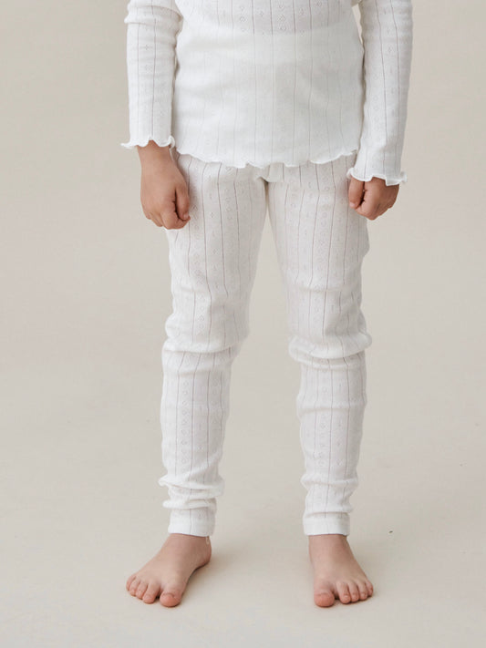 Skall Musling - Edie leggings Musling - Off-white
