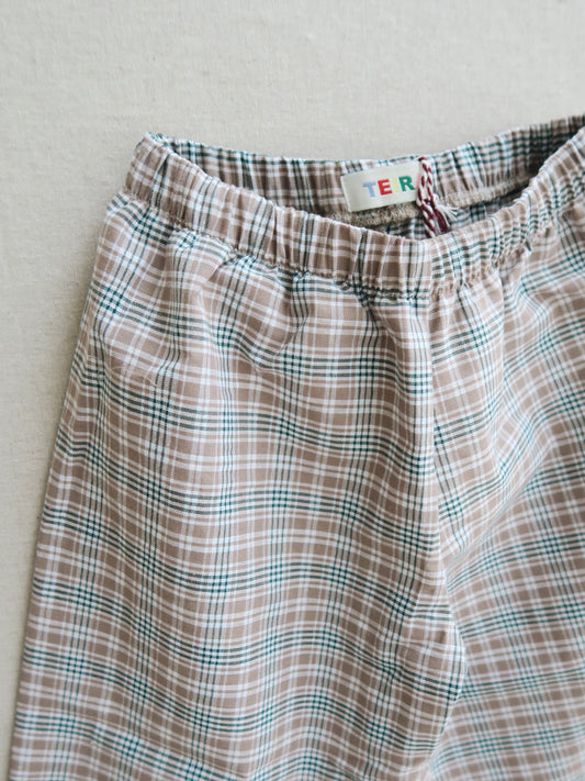 Teira - Favourite Pants - Beige/green check