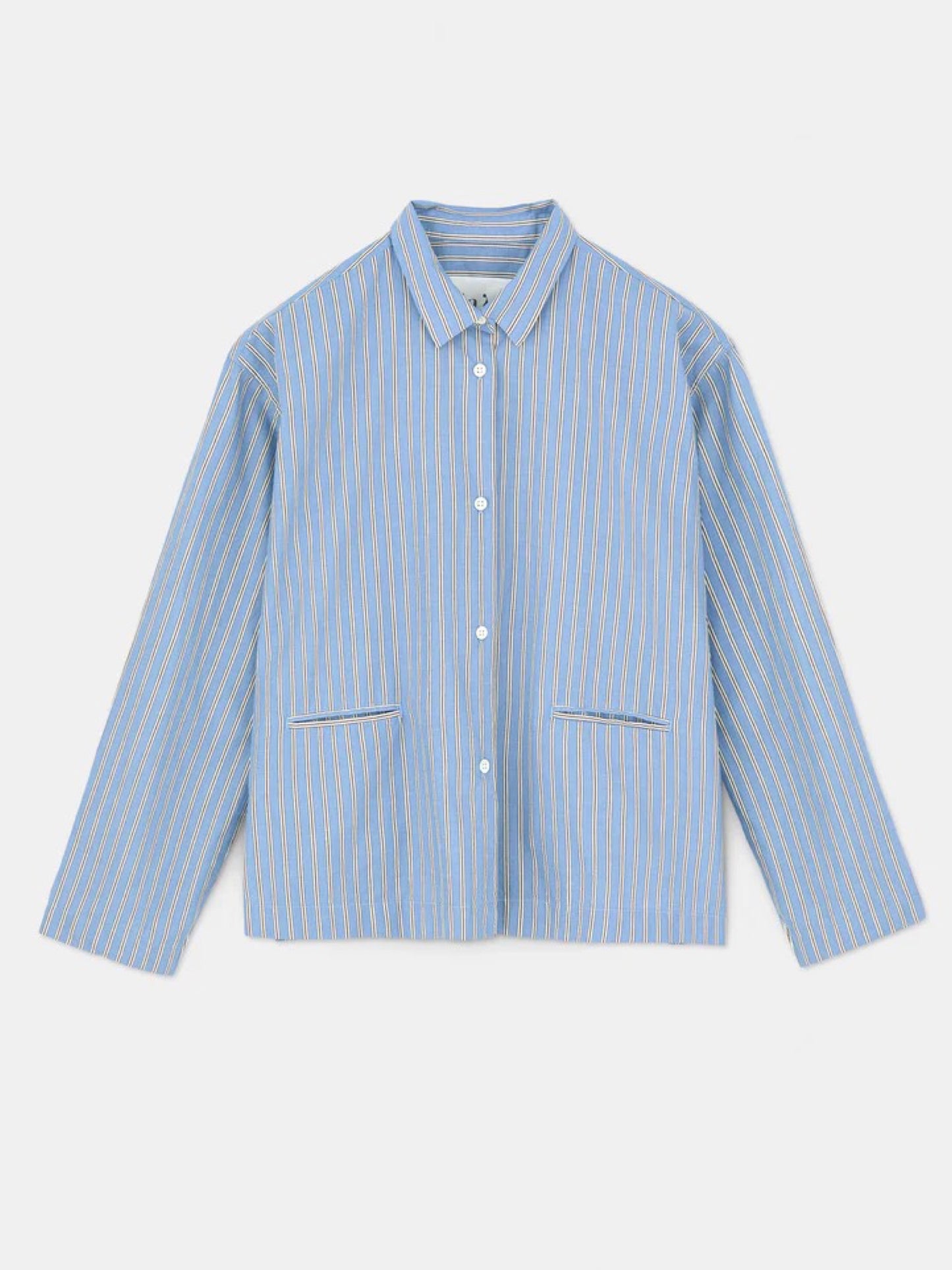 Aiayu - Atla shirt striped - Mix baby blue