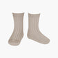 Cóndor - Cotton rib socks - 334 / Stone