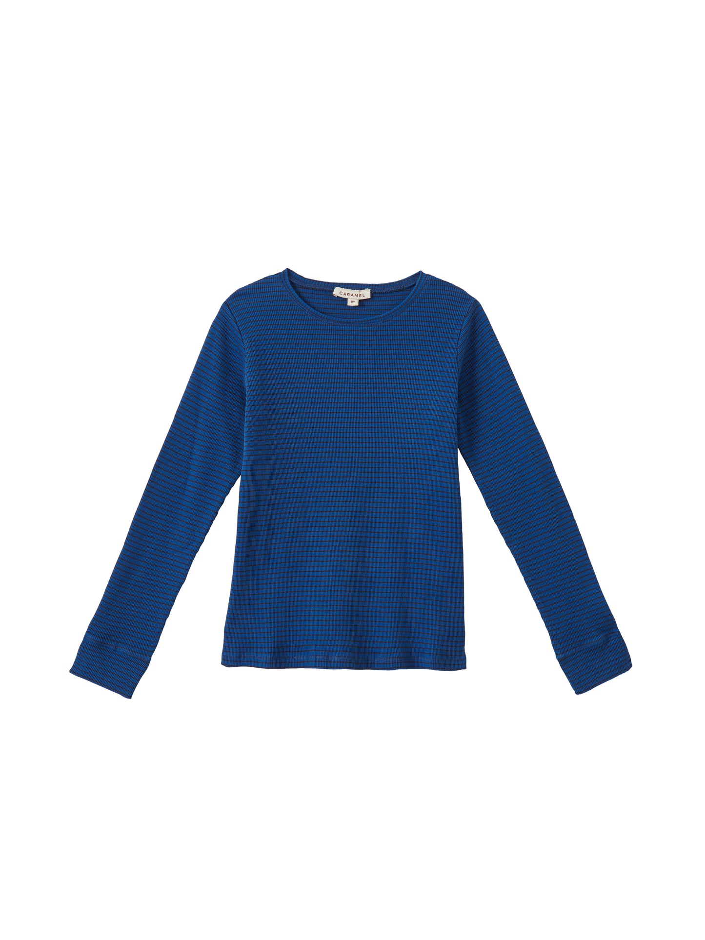 Caramel - Kishon T-shirt - Charcoal/electric blue stripe