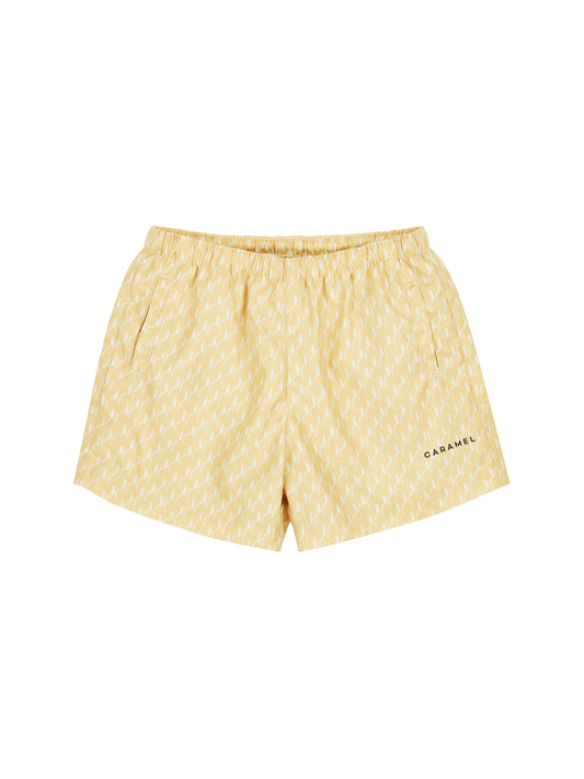 Caramel - Kohlrabi swim shorts - Buttercup geo print