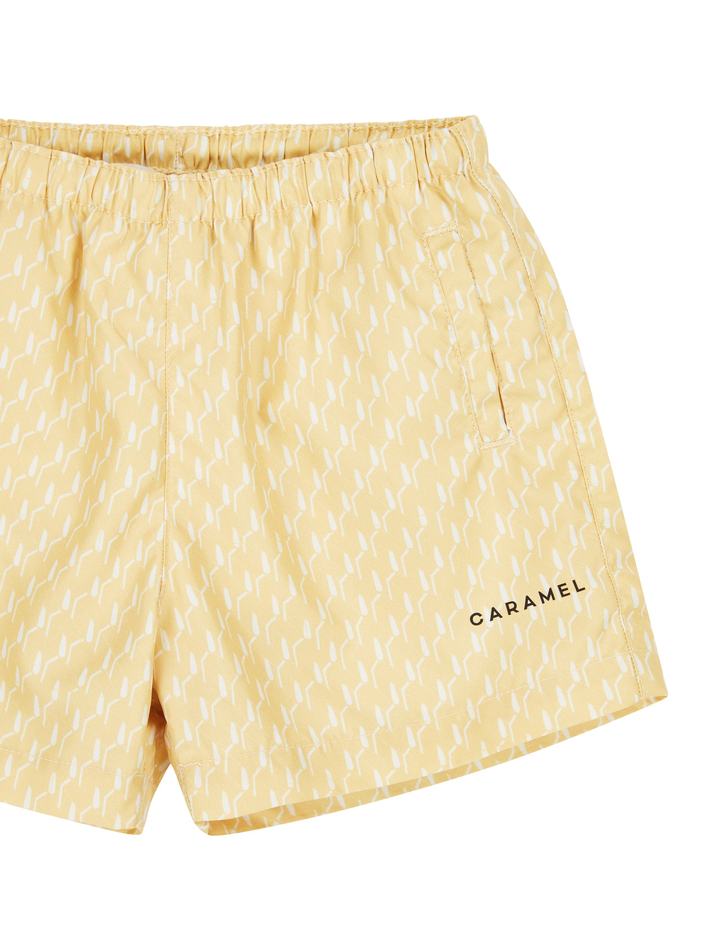 Caramel - Kohlrabi swim shorts  - Buttercup geo print