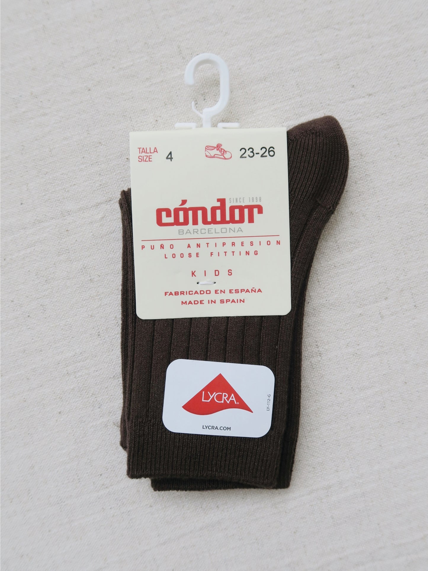 Cóndor - Cotton rib socks - 390 / Dark Brown