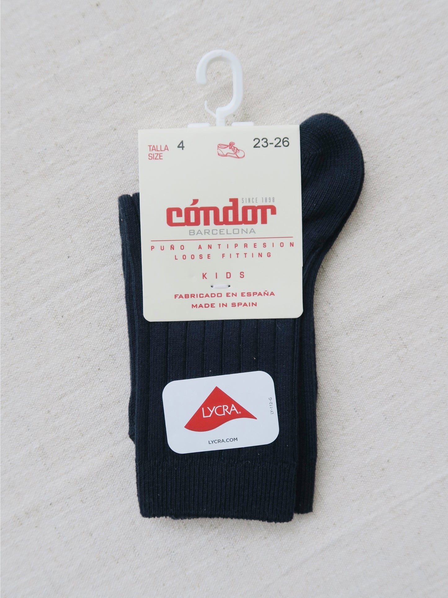 Cóndor - Cotton rib socks - 480 / Dark Navy