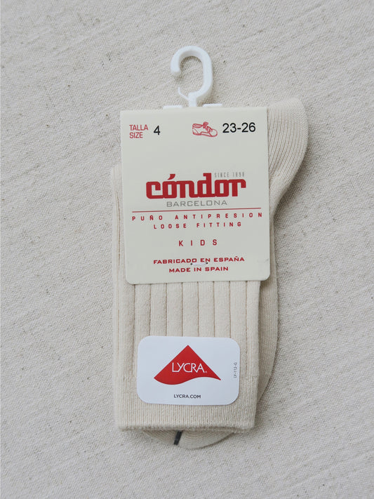 Cóndor - Cotton rib socks - 304 / Linen