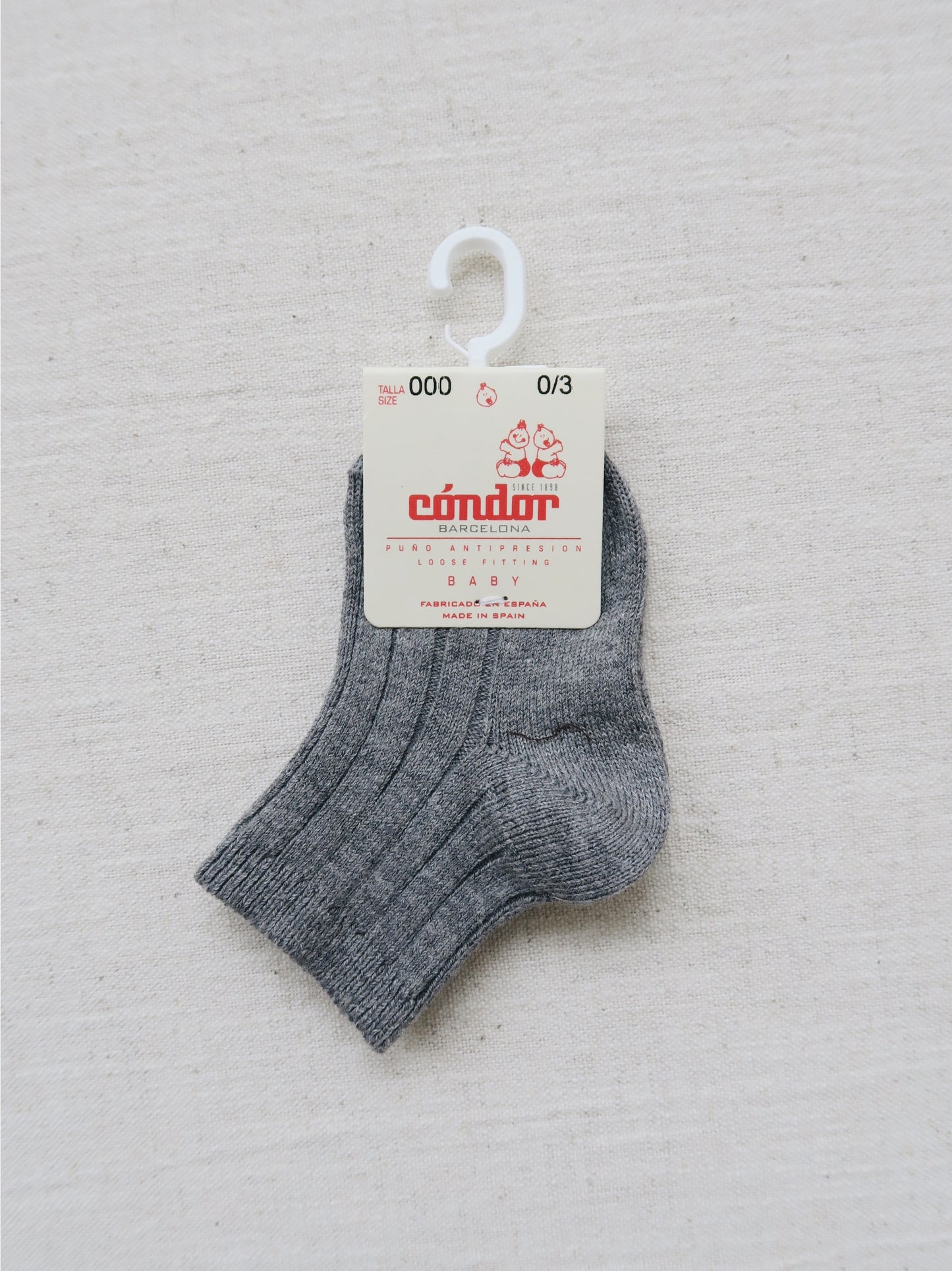 Cóndor - Cotton rib socks - 230 / Dark Grey
