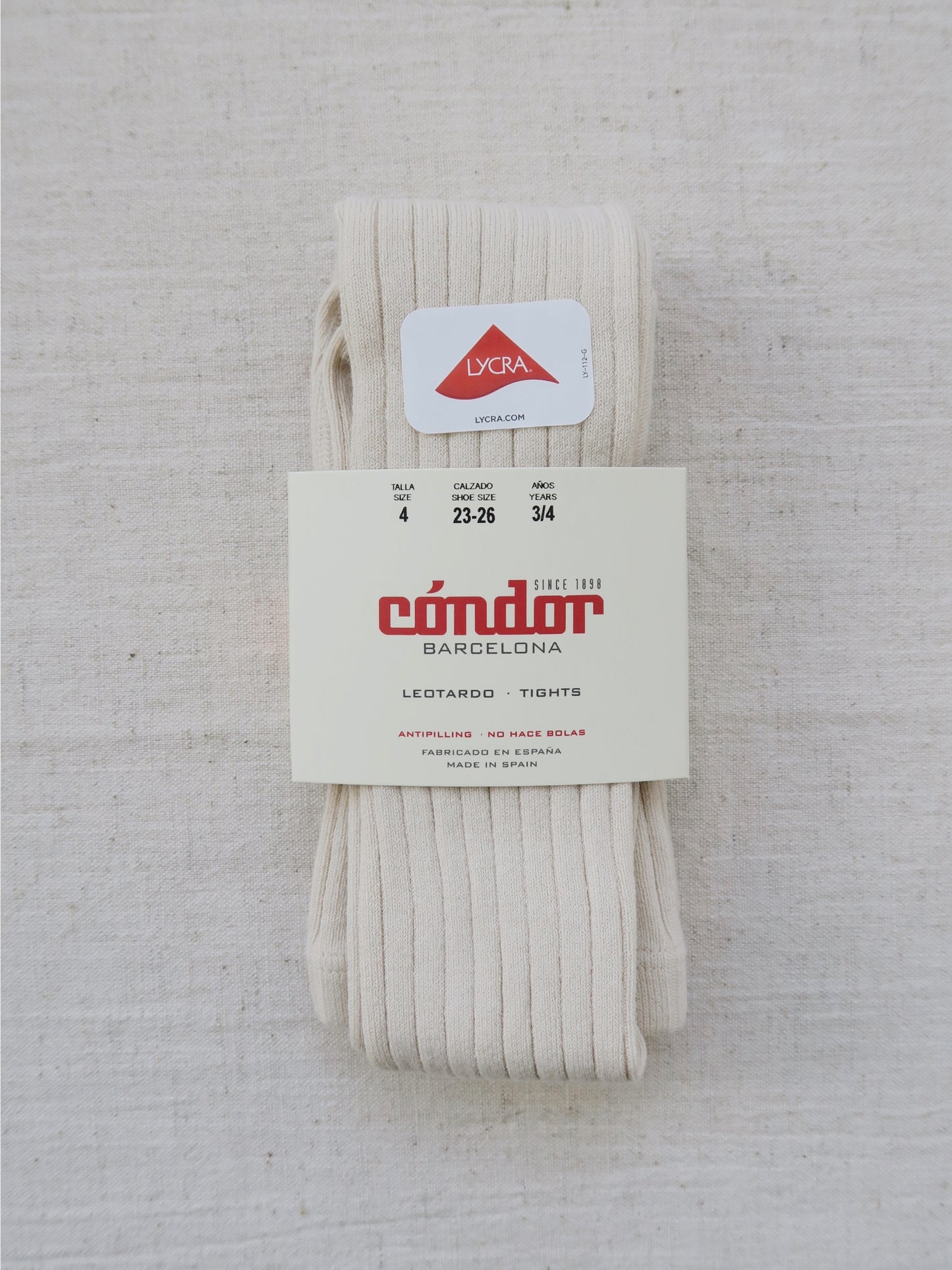 Cóndor - Cotton rib tights - 304 / Linen