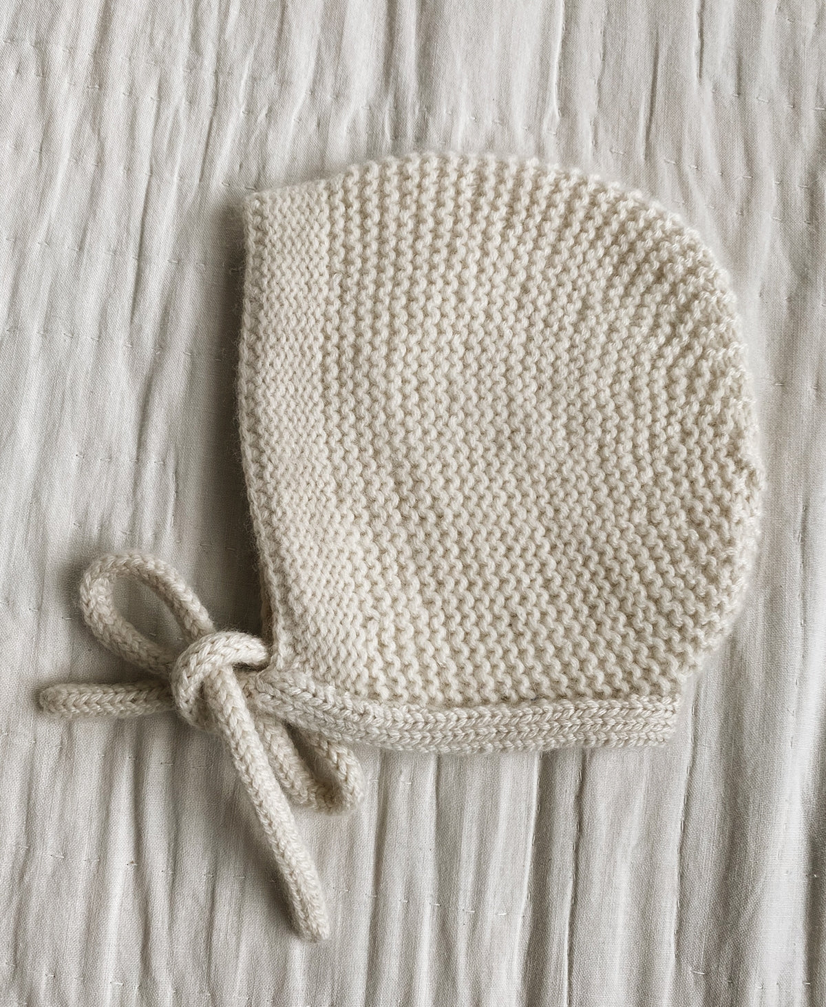 Lalaby - Ivy Cashmere Bonnet - Brown & Natural